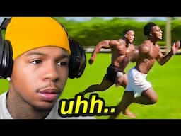 Deshae Reacts To IShowSpeed EMBARASSING Ashton Hall In A Race..