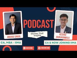 Keshav Jhunjhunwala - CA, ITC and now IIM Ahmedabad