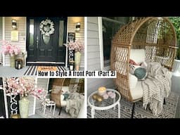 Decorate With Me / See How I Made My Porch Look Amazing With Easy Decor ! Part 2