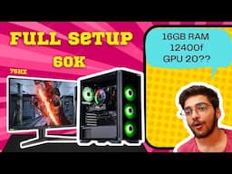 60000 Full Gaming Pc Build | 60000 Gaming Pc |  Monitor & Gaming gaming PC BUILD 🔥🔥🔥