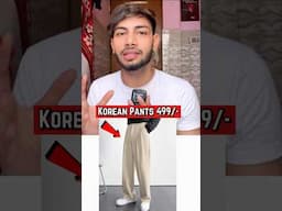 Trendy Korean Pants under 500/- Rupees only ✨😍 #koreanfashion #mensfashion