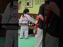 Breaking day karate exam by 4 years old Virti #selfdefense #taekwondo #breaking #reels #smart