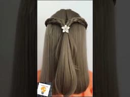 Quick and cute hairstyle. #hairstyleidea #viralshort #hairdo