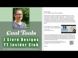 Cool Tools:   Update on My Pattern Organization + J Stern Designs YT Insider