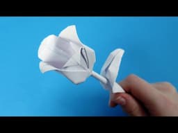 How to make origami tulip  Beautiful tulip from paper
