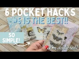 6 Pocket Tricks That Will Change How You Junk Journal #diyephemera