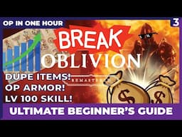 OP IN ONE HOUR - Oblivion Remastered Crazy Strong Start - Umbra Armor, Fin Gleam, Dupe Guide!