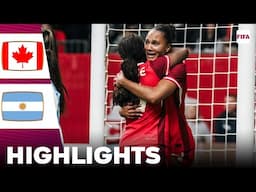 Canada vs Argentina | Highlights | Women's International Friendly 04-04-2025