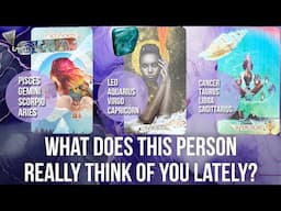 What Does This Person Really Think Of You Lately?🤭😋🥵- Pick A Card Tarot Reading