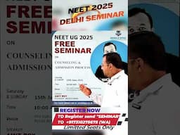 Neet counseling 2025 and MBBS admission guidance seminar in Delhi by Medica Wing #neetcounselling