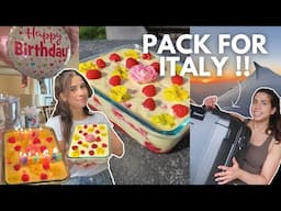 Mediterranean Diet Spring Recipes 🍋 Tiramisu & MORE | What I Eat + Pack With Me For ITALY Vlog 🇮🇹✈️