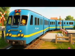 🔴 Train Wash Cartoon for Kids 🚂 | Lego City Train Gets Clean | Choo Choo Train Kids Videos