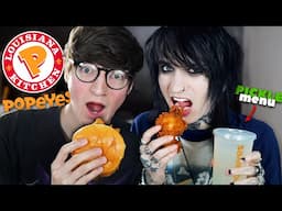 Trying Popeyes New Pickle Menu!
