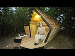 Building a Complete Cabin in the Woods All By Yourself #survival #bushcraft #camping