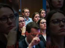 Speech Coaching moment - Interacting with your audience by asking the right type of question