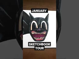 JANUARY SKETCHBOOK TOUR #shorts