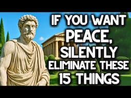 IF YOU WANT Peace, Shut Up and DELETE These 15 THINGS IN SILENCE | STOICISM LESSONS