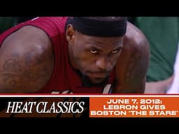 LeBron James Gives Boston Celtics 'The Stare' 👿 2012 Eastern Conference Finals Game 6