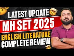 ✅ Maharashtra SET June 2025 | English Paper 2 Full Review & Answer Key by Vineet Pandey Sir