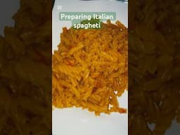 Preparing Italian spagheti #food #viralvideo #kitchen