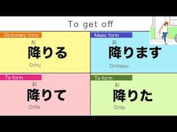 Basic Japanese Verb Conjugation 3🇯🇵にほんご(Nihongo)🌸 Beginner