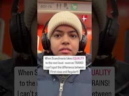 Equality in Scandinavia | Trains in #denmark #visitdenmark #shorts