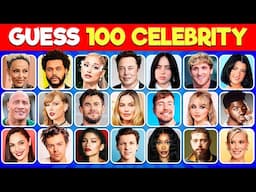 Guess the Celebrity in 3 Seconds | 100 Most Famous People In The World