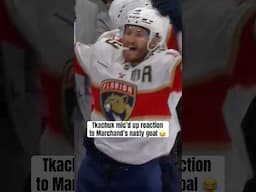 Marchand had Matthew Tkachuk in disbelief 😂