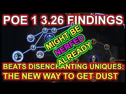 POE 1 3.26 - NERFED ALREADY - Thaumaturgic Dust from Ghosts. Path Of Exile 1