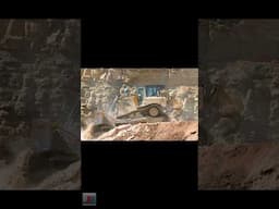 CAT D6XE Dozer Refilling a Quarry  #catdozer