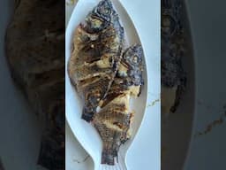 Tilapia served with Pap and Tomato Relish #friedtilapia