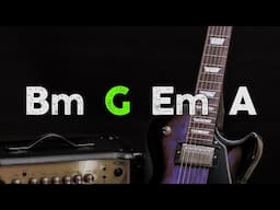 Suspensful Rock Ballad Guitar Backing Track B Minor