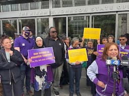 ICE Out Of California & Release SEIU CA Pres David Huerta NOW!  SEIU & Labor  Unions Rally In SF