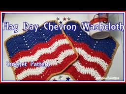 Learn To Crochet The Flag Day Washcloth And Doily Crochet Pattern #crochet #patriotic