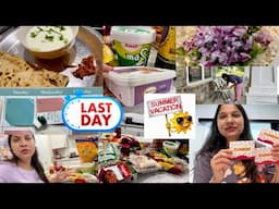 🏫🎀LAST DAYS OF SCHOOL😎☀️SUMMER VACATION BEGINS/INDIAN MOM FEW DAYS IN LIFE IN SUMMER VLOG/H4 wife US