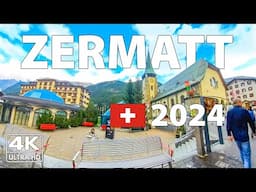 Zermatt, Switzerland Walking Tour ⛅️ (4K Ultra HD) – With Captions