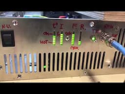 2m amplifier, first test. 1kW.