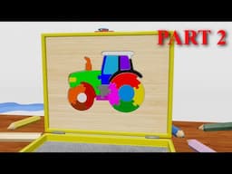 Learn Colorsfor for #Kids, Shapes & Counting with Fun Farm Animation - Educational Video PART 2