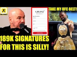 Dana White BLASTS the petition to strip Jon Jones off his belt,Mr.Bandit shows off his belts,Merab