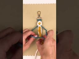 Macrame flower tutorial x Daisy keychain