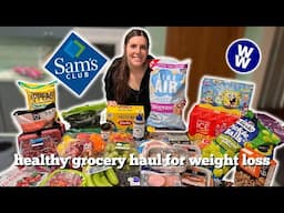 Huge Healthy Sam's Club Grocery Haul | WeightWatchers Points & Calories | Weight Loss Journey