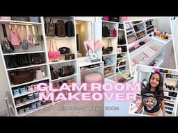 ULTIMATE Glam Room Transformation 🩷 | DIY beauty room makeover *organize with me*