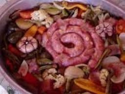 Receita de assado de Linguiça com legumes APRENDA COM O ATELIÊ DA LINGUIÇA