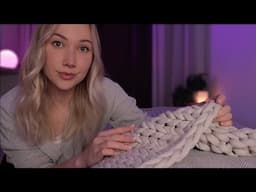 ASMR Sleep Session POV with Weighted Blanket, Soft Spoken, Typing ☁️ 💤 (ft. Bearaby Cotton Napper)
