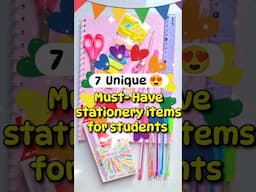 ✨Back to school🎒Must-Have Stationery items for students 👦👧#ytshorts #shorts #stationery #yt