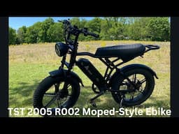 E-Bike Review | TST 2005 R002 Moped-Style Ebike | #TSTEbike #TSTR002