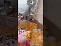 Winning a GIANT Kirby from Japan’s Tricky Claw Machines!🍬 🍩 #kirby   #japanesefood  #clawmachine