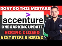 Don't Do this mistake in Accenture Hiring | Accenture Hiring Update | Onboarding , Results