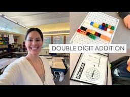 How to Teach Double Digit Addition & Subtraction in First Grade (regrouping & without regrouping)