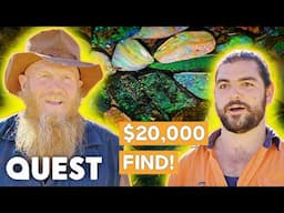 Rod & JC Make $20,000 In Jackpot Opal Discovery | Opal Hunters Red Dirt Road Trip